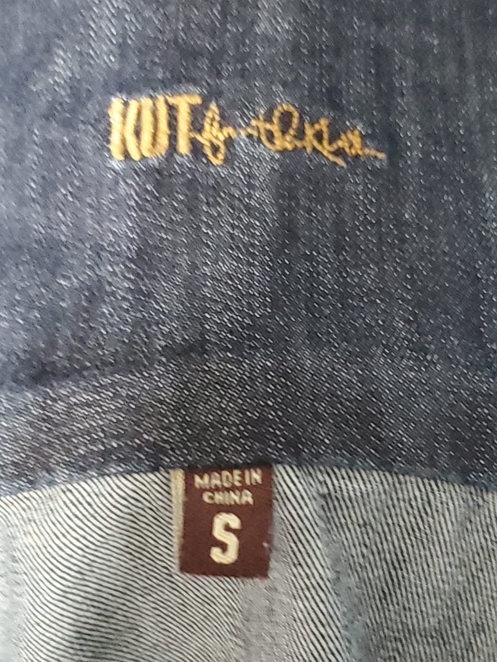 Kut from the Kloth Fitted Women's Denim Jean Jacket in Dark Blue Size S - Picture 6 of 7